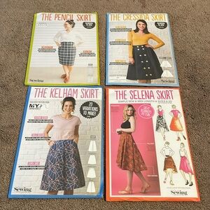 Four Simply Sewing skirt patterns. Not opened. Includes pattern & instructions